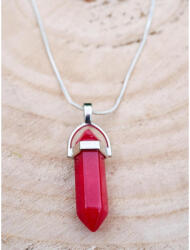  Piros Jáde ásvány Kúp Medál