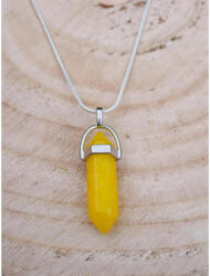  Mély Narancs Jáde ásvány Kúp Medál