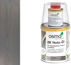Osmo 2K Wood Oil 6114 Графит - двукомпонентно масло за дървесина 1л (2927)