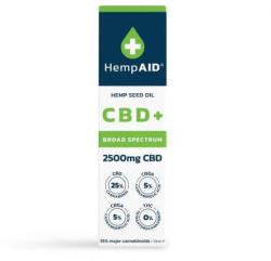  Ulei de canepa cu 2500 mg CBD, 500 mg CBDA, 500 mg CBGA, 10 ml, HempAID