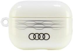 Audi IML Geometric Pattern fliptok AirPods Pro 2-höz - Fehér