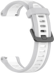Techsuit - 20mm-es óraszíj (W053) - Samsung Galaxy Watch 4/5/Active 2, Huawei Watch GT 3 (42mm)/GT 3 Pro (43mm) - Fehér