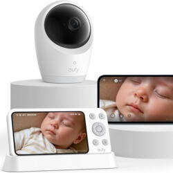  eufy Anker Eufy E21 бебефон, 4K UHD, 5", 720p, 8x Zoom, бял (E8354321) Бебефон
