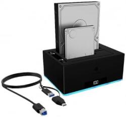 RaidSonic ICY BOX 2.5'/3.5' USB 3.0 notebook dokkoló fekete (IB-127CL-U3)