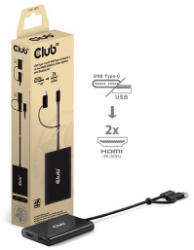 Club 3D CLUB3D USB-C - 2xHDMI átalakító fekete (CSV-1475)