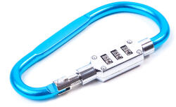 AGA Karabiner kódzárral 9x4, 8 cm Kék (K20194)