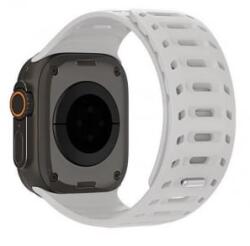 Dux Ducis CS Apple Watch Series 1 42mm lyukacsos, mágneses szilikon pótszíj világosszürke (GP-164440)