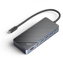 ORICO USB-C notebook dokkoló sötétszürke (OM28PR-G2-BK)
