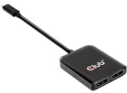 Club 3D CLUB3D USB-C - 2xDisplayPort átalakító fekete (CSV-1555)