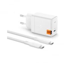 Spigen ArcStation Pro 65W USB-C hálózati töltő adapter és USB-C - USB-C kábel fehér (ACH05476)