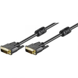 Goobay DVI kábel [1x DVI dugó, 24+1 pólusú - 1x DVI dugó, 24+1 pólusú] 3 m fekete Goobay 93111 (93111)