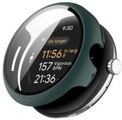 gigapack Google Pixel Watch 3 45mm műanyag sötétzöld védőkeret és kijelzővédő üveg (GP-164104) (GP-164104)
