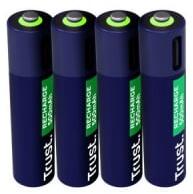 Trust újratölthető AAA elem USB-C csatlakozással 4db (25671)