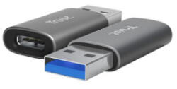 Trust Calyx USB-A - USB-C adapter 2db szürke (25573)