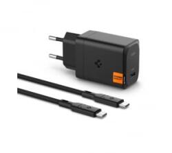 Spigen ArcStation Pro 65W USB-C hálózati töltő adapter és USB-C - USB-C kábel fekete (ACH05475)
