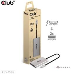 Club 3D CLUB3D Thunderbolt 3 - 2xDisplayPort átalakító ezüst (CSV-1586)