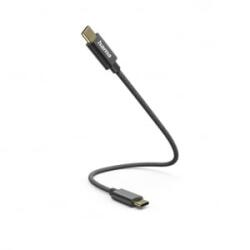 Hama USB-C - USB-C töltőkábel 0, 2m fekete (00201604)