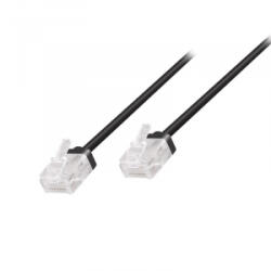 LogiLink Slim High-Flex Cat. 6A U/UTP patch kábel 2m fekete (CQ3053U)