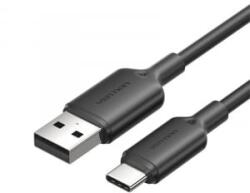 Vention USB 2.0 A - USB-C kábel 3A 1m fekete (CTQBF)