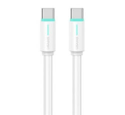 USAMS YU USB-C 60W kábel 100cm fehér (SJ734USB02) (SJ734USB02)