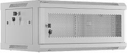 Lanberg rack cabinet 19" wall-mount 4U/600x450 with perforated door grey (flat pack) (WF01-6404-23S) - gtcomputers