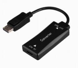 Gembird aktív 4K, 30Hz HDMI anya - DisplayPort apa adapter fekete (A-HDMIF30-DPM-01) (A-HDMIF30-DPM-01)