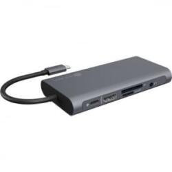 RaidSonic ICY BOX 10-in-1 dokkoló szürke (IB-DK4040A-CPD)