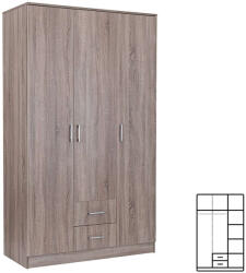 Leziter Miami Gardróbszekrény - Yorki Tölgy - 120x205 cm (LMGSZ120YTYT) - pepita - 104 890 Ft