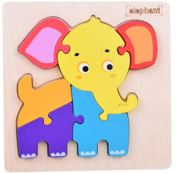 Inlea4Fun Elefánt fa kirakó Oktató puzzle gyerekeknek ZA5372 (JO-ZA5372)