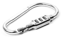 AGA Karabiner kódzárral AGA 12, 1x6, 7 cm - Ezüst (K20190) - inlea