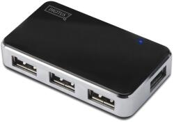 ASSMANN 4-Port USB 2.0 Highspeed, Power Supply Fekete USB Hub