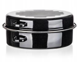 BANQUET Culinaria Fekete ovális zománcozott serpenyő 38 cm 2 db (13705051)