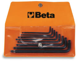 Beta 97RTX/B8 8 részes hajlított Tamper Resistant Torx® imbuszkulcs szerszám készlet műanyag dobozban (BETA 97RTX/B 8) (BETA-000970260)