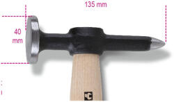 Beta 1353 Karosszériakalapács, kerek lapos fejjel, fanyéllel (BETA 1353) (BETA-013530010)