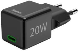 Hama supermini 20W PD/QC 1x USB-C fekete (201984)
