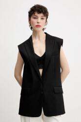 HUGO vászonmellény - fekete 42
