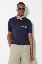 Paul Smith pamut póló sötétkék, férfi, sima, M1R-306U-H00088 - sötétkék XL