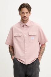 HUGO Blue pamut ing férfi, galléros, rózsaszín, regular, 50517871 - rózsaszín XS
