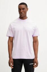 Adidas pamut póló ALL SZN lila, férfi, nyomott mintás, JI6400 - lila XL