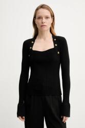 The Kooples pulóver könnyű, női, fekete, FPUL30090K - fekete 40