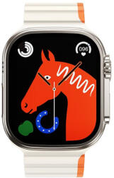 HOCO mágneses szilikon szíj Apple Watch 42 / 44 / 45 / 49 mm AS102 csillaglámpához narancssárgával