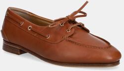 Bally bőr mokaszin barna, női, lapos talpú, WF002V - barna Női 39
