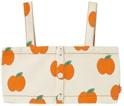 Tinycottons gyerek pamut felső APPLES CROP TOP bézs, SS25-215 - bézs 92