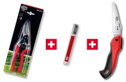 FELCO Extra csomag: FELCO 8 metszőolló + FELCO 906 élező + FELCO 601 összecsukható ágfűrész