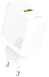 Dudao A27S GaN hálózati töltő adapter USB 25W, fehér