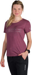 Northfinder Tricou tehnic outdoor din lână merino femei Jenifer rosewine (108281-523-101)