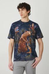 Medicine t-shirt sötétkék, férfi, mintás - sötétkék M - answear - 9 490 Ft