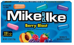 Mike and Ike Berry Blast bogyós gyümölcs ízű cukorkák 120g