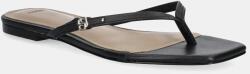 BOSS bőr flip-flop Charlize fekete, női, lapos talpú, 50542228 - fekete Női 40