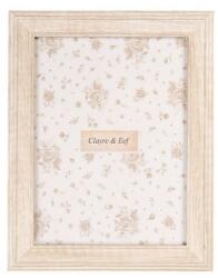 Clayre & Eef Bézs színű fa fényképkeret - 22x2x17 cm (VR-2F1228M)